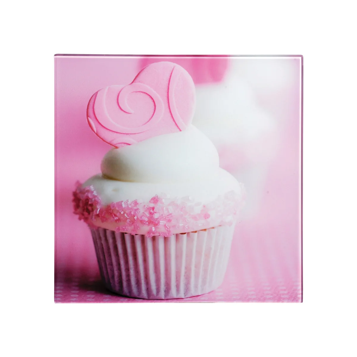 Cupcake Print Glass Wall Art - Assorted