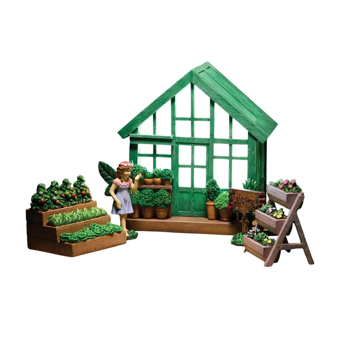 Light Up Greenhouse Garden Ornament Set - Green – image 2