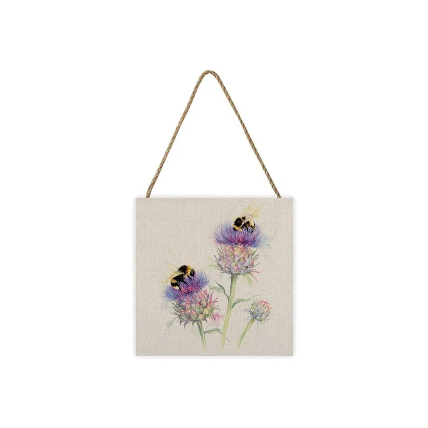 Jane Bannon (Busy Bees) Wooden Block - White