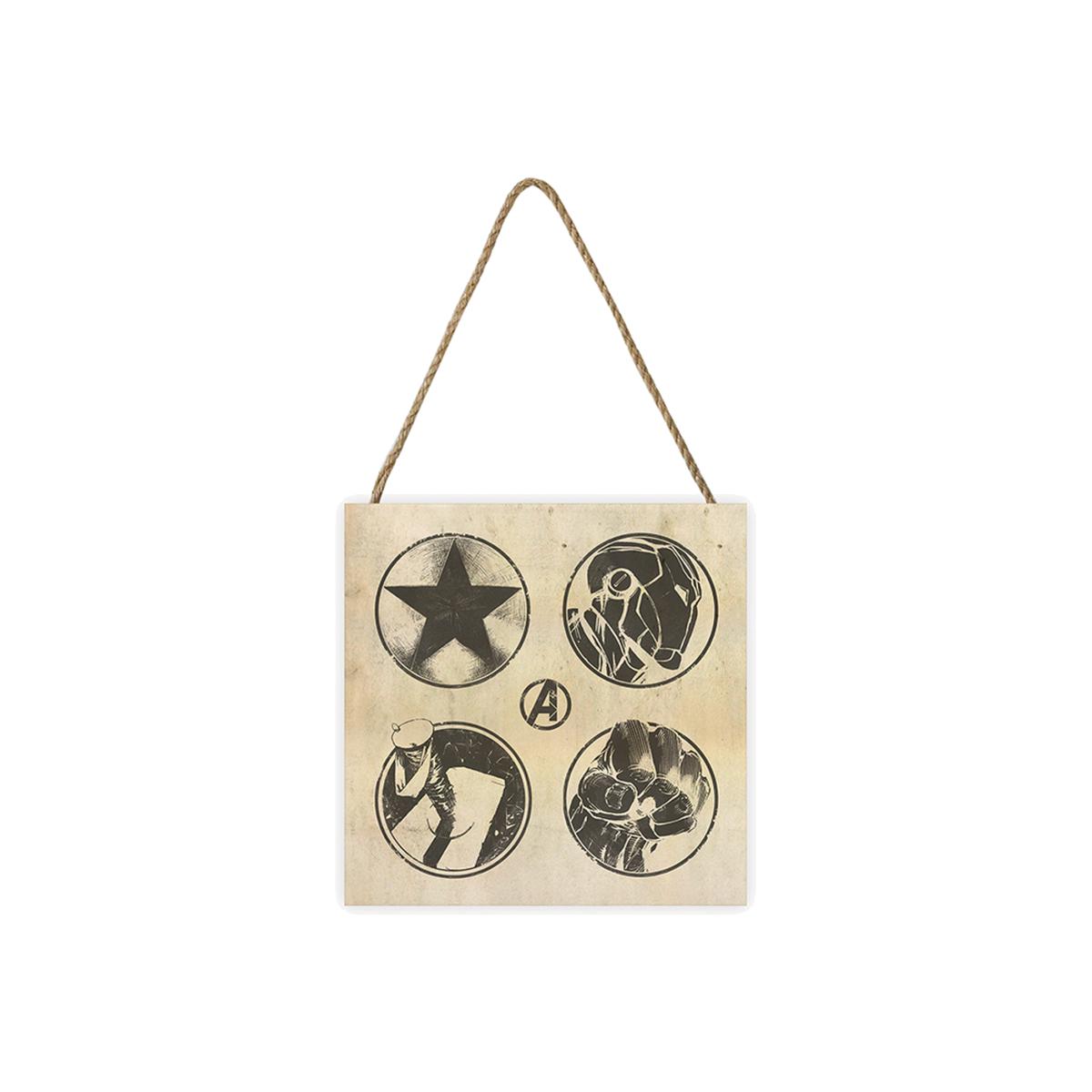 Marvel Icons Wooden Block - White – image 1
