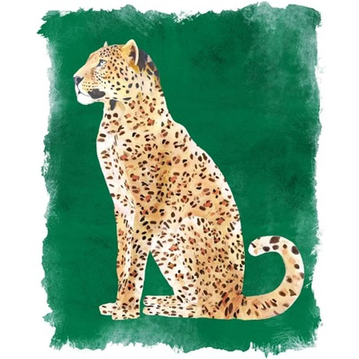 Colourful Foiled Cheetah Canvas – image 2