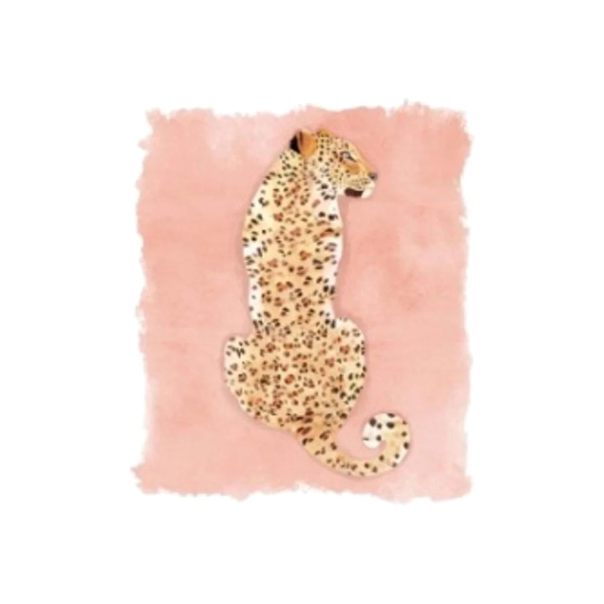 Colourful Foiled Cheetah Canvas – image 1