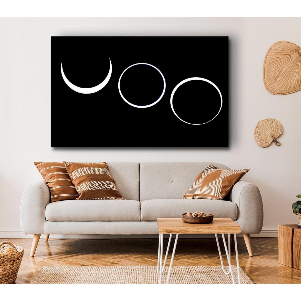 Total Eclipes Canvas Print Wall Art - Yellow / 35.56cm – image 4