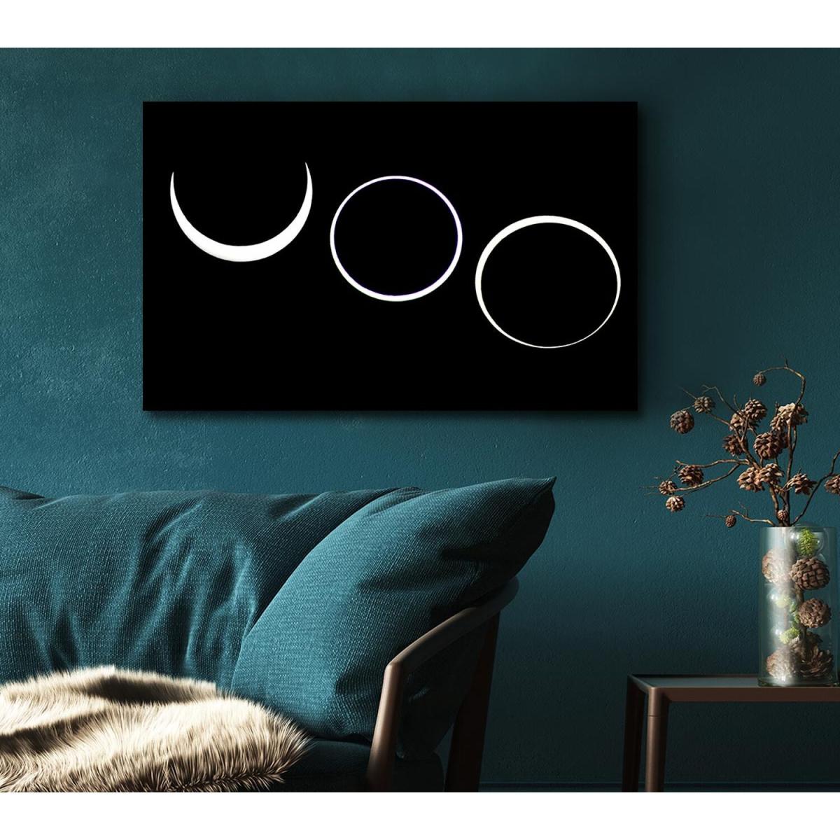 Total Eclipes Canvas Print Wall Art - Yellow / 35.56cm – image 5