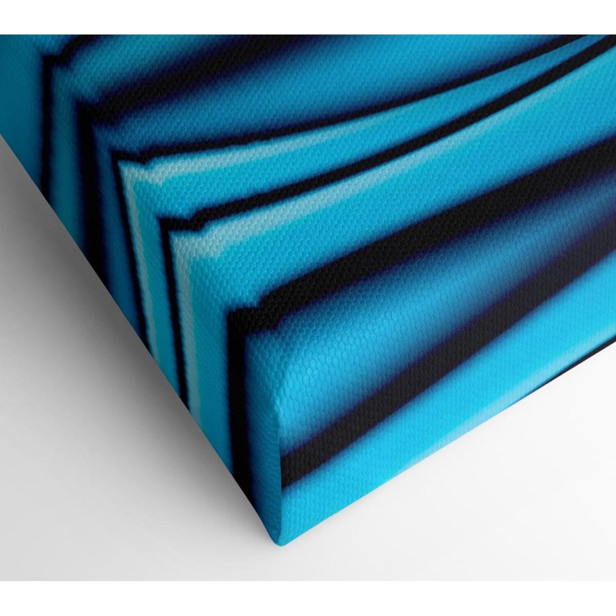 Blue Ice Sculptor Canvas Print Wall Art - Yellow / 101.6cm – image 2