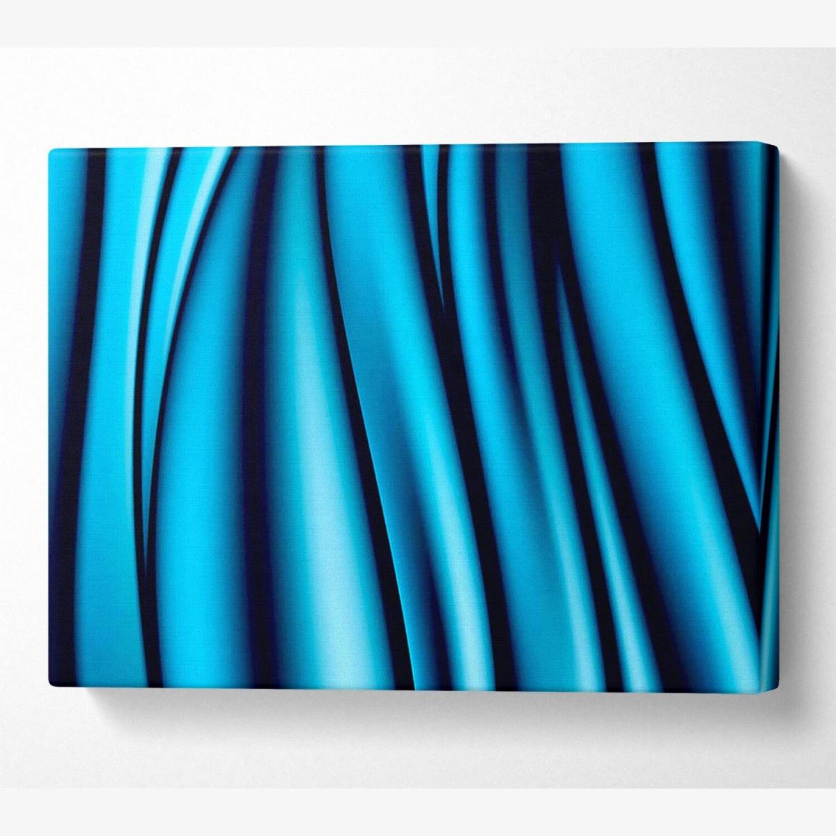 Blue Ice Sculptor Canvas Print Wall Art - Yellow / 101.6cm – image 1