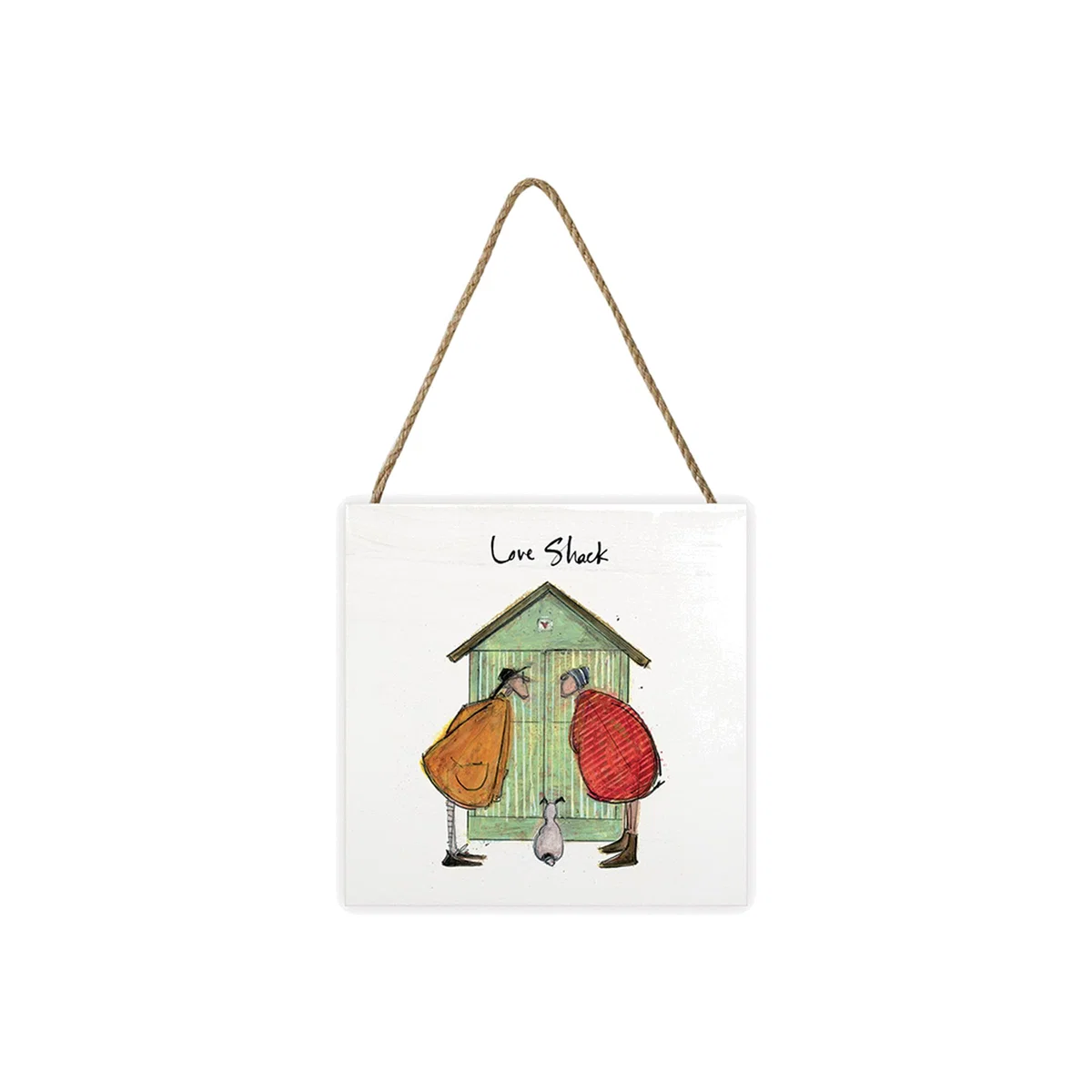 Sam Toft (Love Shack) Wooden Block - White – image 1