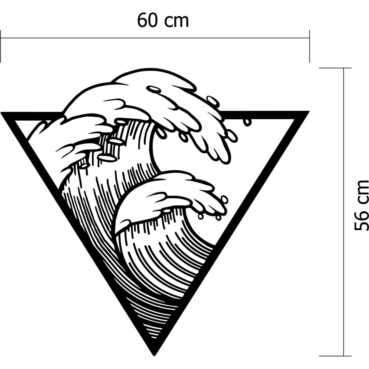 Sea Theme  Wall Art Metal Decorative Object - Black - Black – image 3