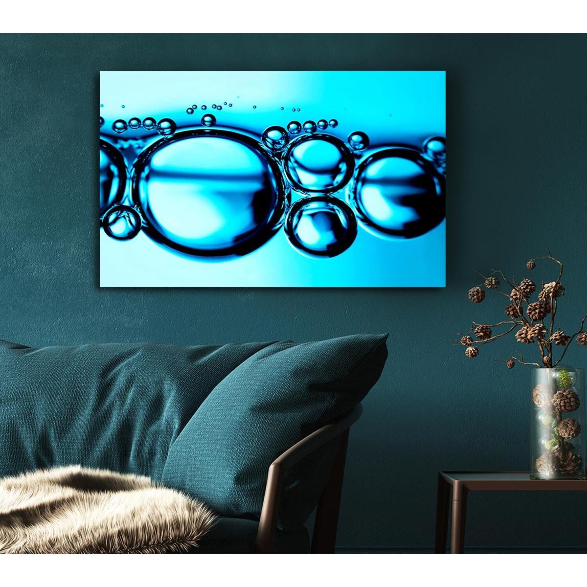 Liquid Bubbles Canvas Print Wall Art - Yellow / 50.8cm – image 4