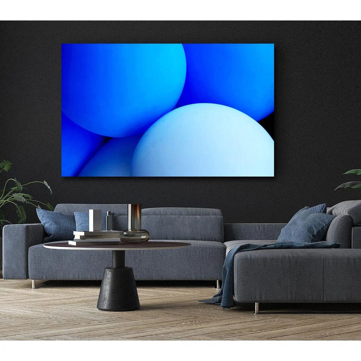 Pastel Blue Dream Canvas Print Wall Art - Yellow / 101.6cm – image 6