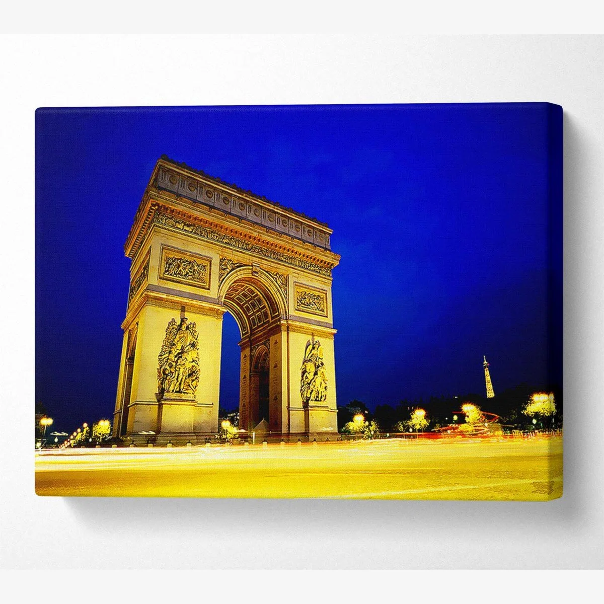 Arc De Triomphe Canvas Print Wall Art - Yellow / 66.04cm – image 1