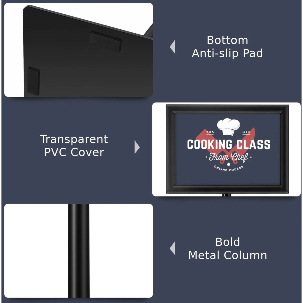 Adjustable Floor Poster Sign Stand - Black – image 10