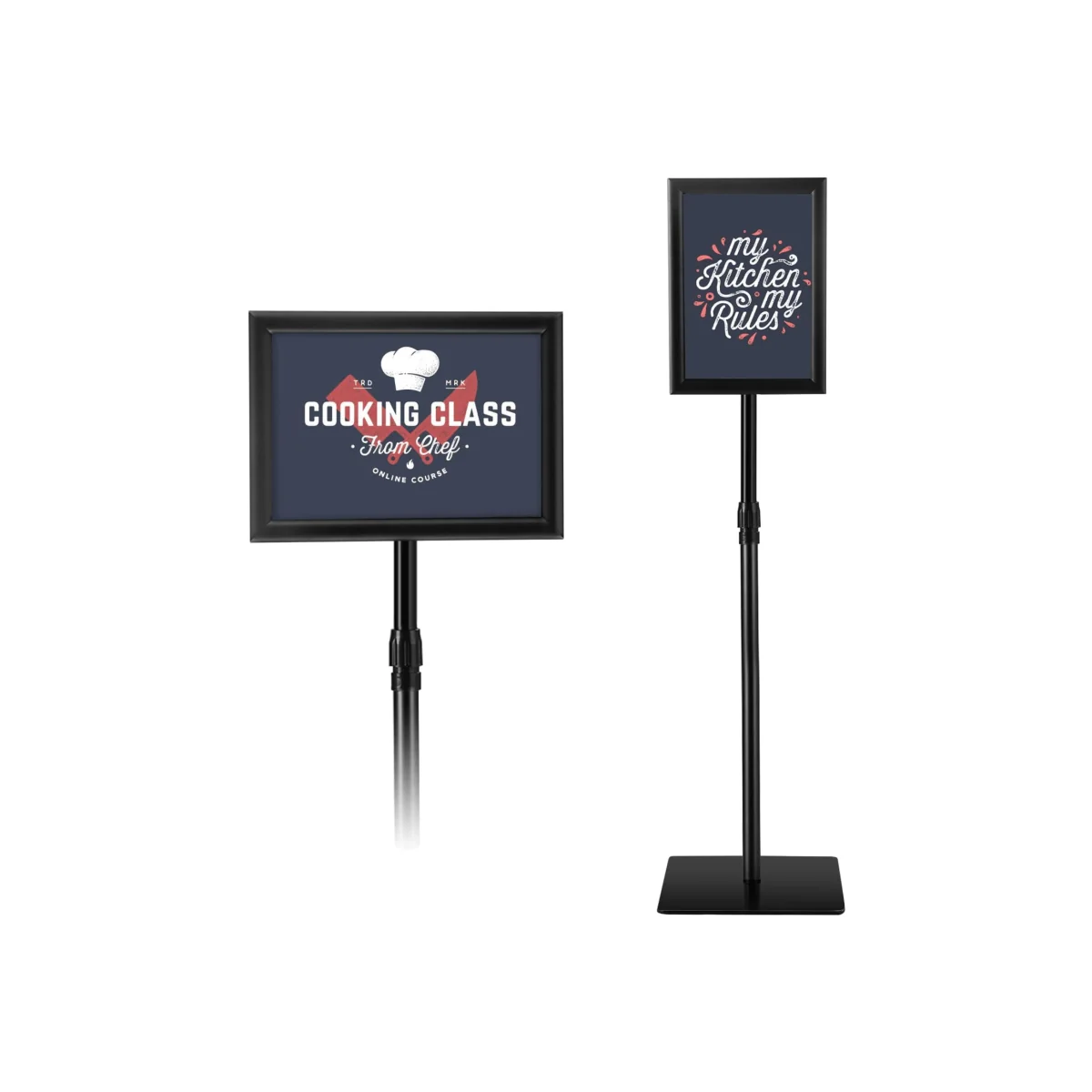Adjustable Floor Poster Sign Stand - Black – image 1