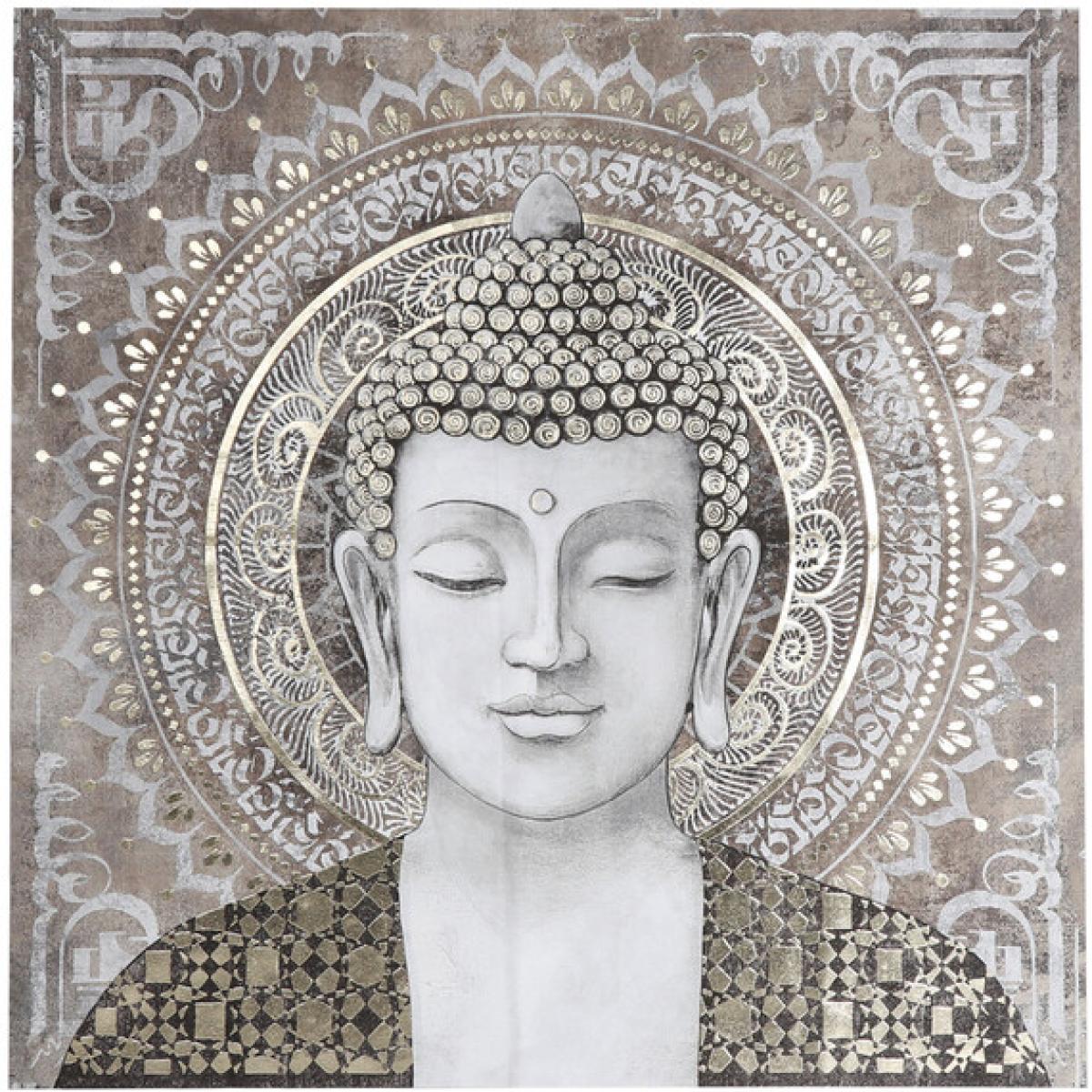 Mandala Buddha Foiled Canvas
