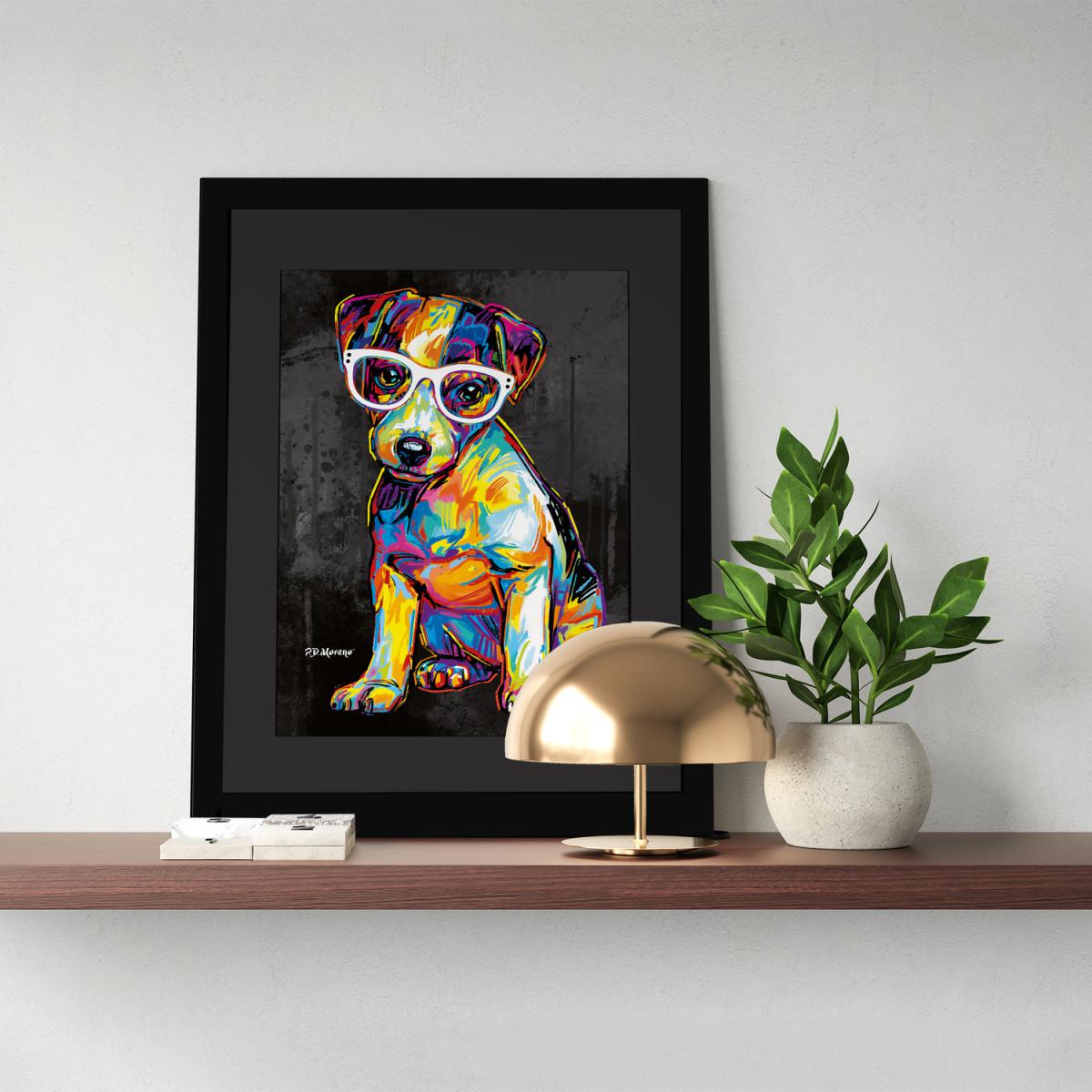 Floyd the Dog Framed Wall Art - Black / 43.5cm – image 2