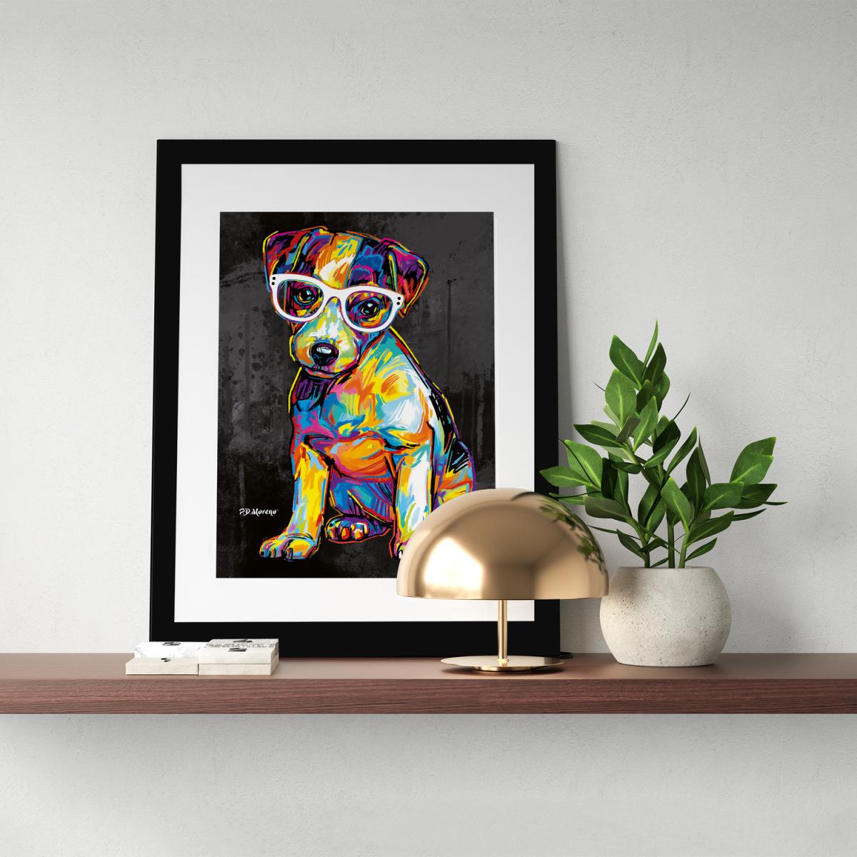 Floyd the Dog Framed Wall Art - Black / 43.5cm – image 5
