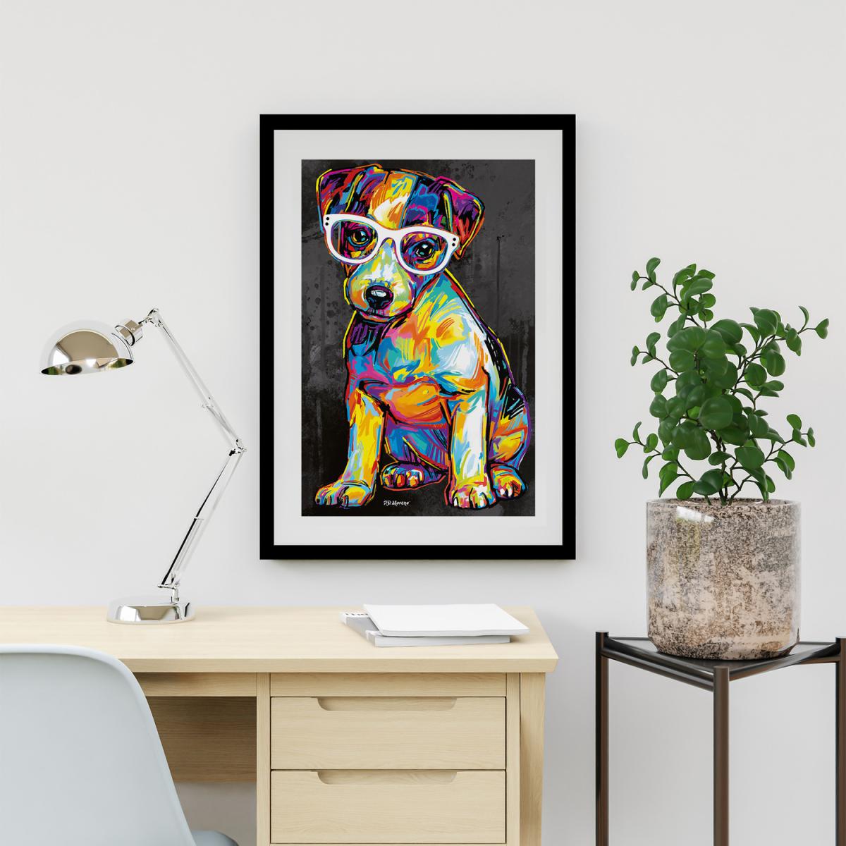 Floyd the Dog Framed Wall Art - Black / 43.5cm – image 6