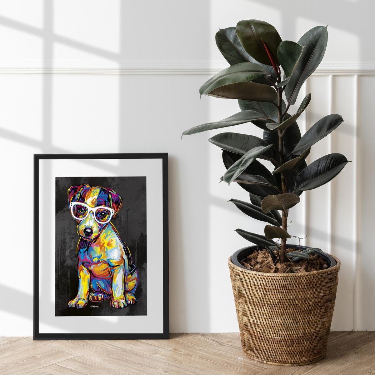 Floyd the Dog Framed Wall Art - Black / 43.5cm – image 7