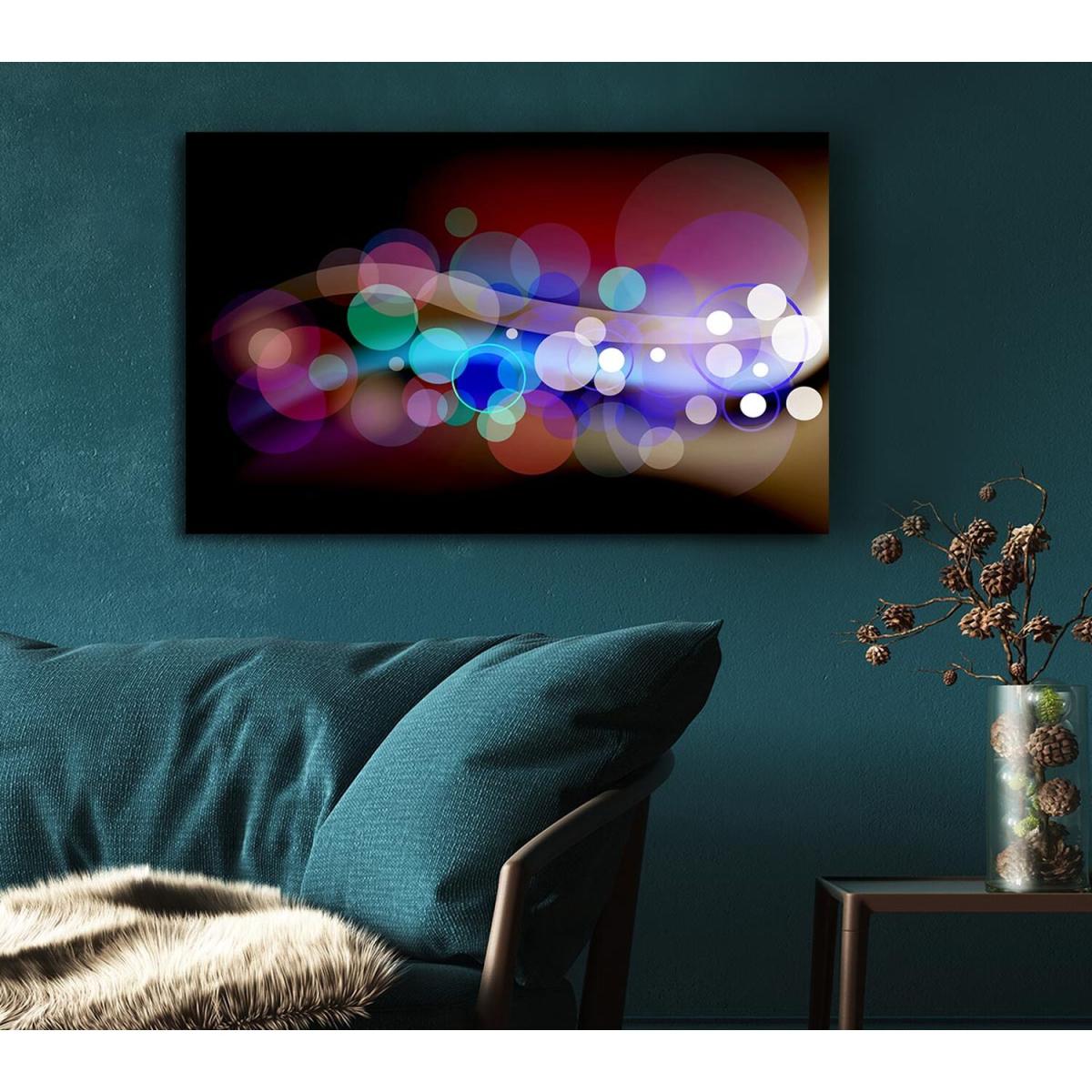 Circles Of Creation Canvas Print Wall Art - Yellow / 81.28cm – image 5