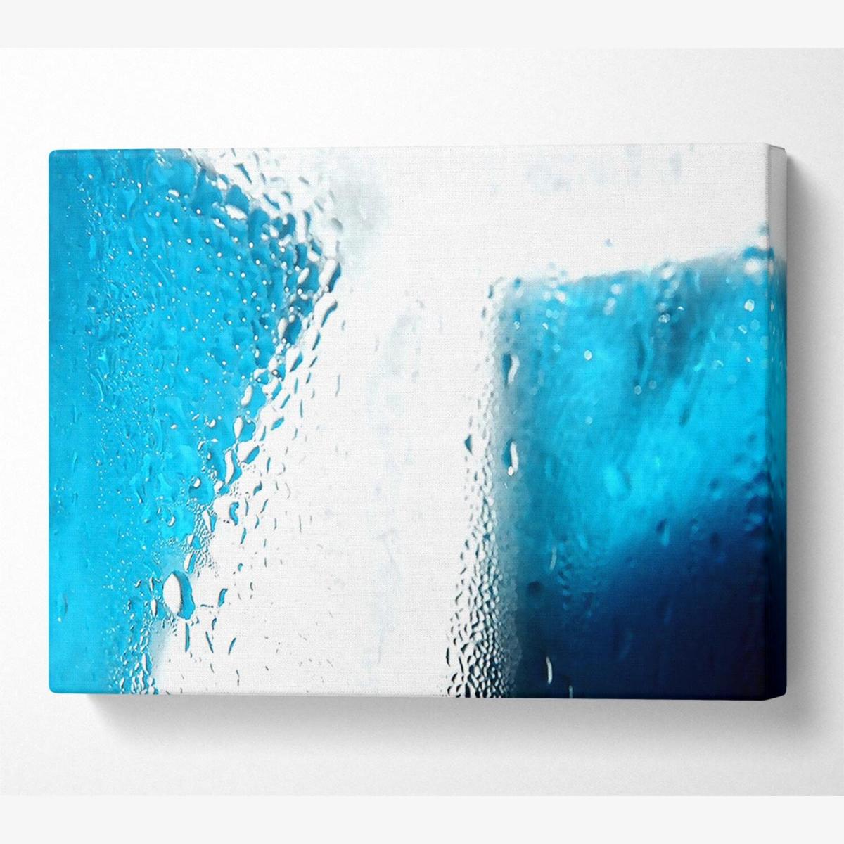 Condensation On Glass Canvas Print Wall Art - Yellow / 81.28cm – image 1