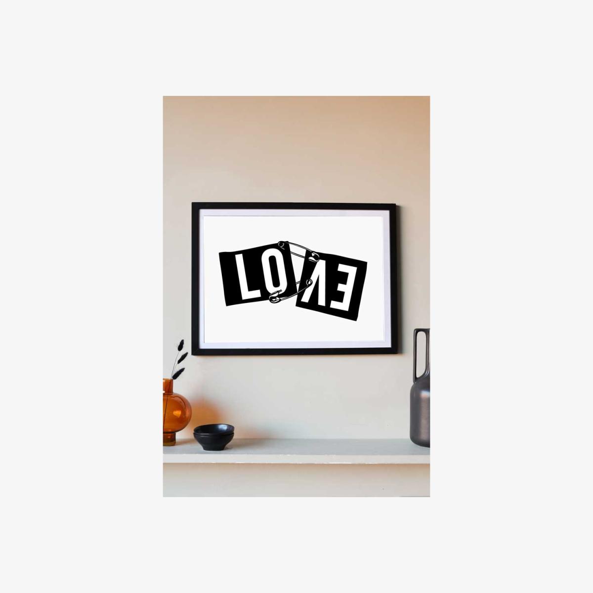 Punked Love Art Print - Available Framed Or Unframed – image 1
