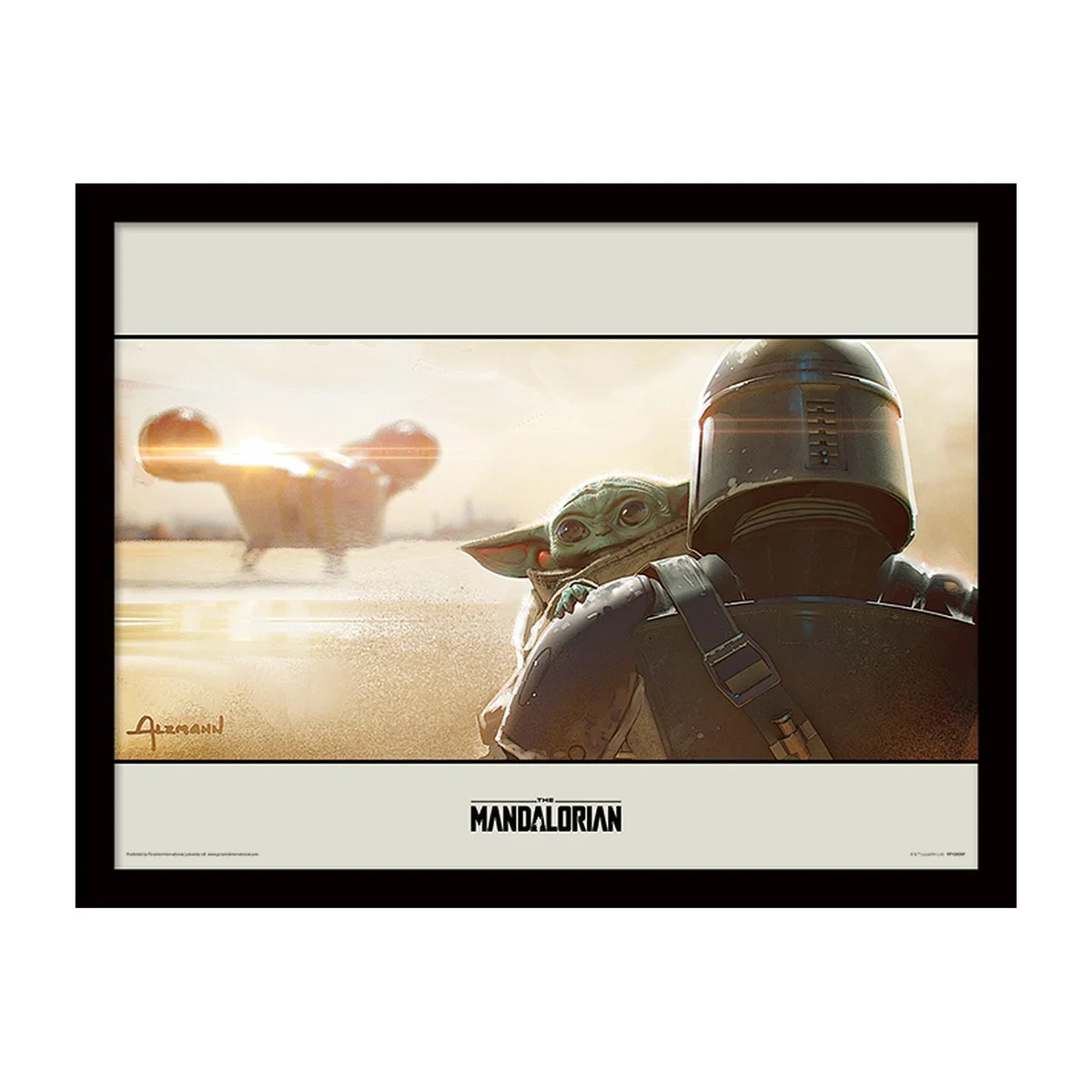 Star Wars The Mandalorian (Shoulder) Framed Print – image 1