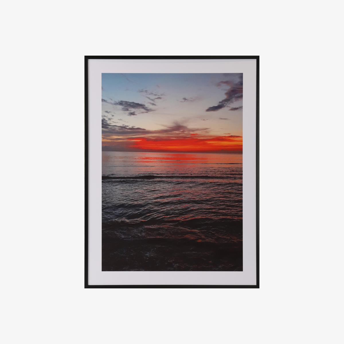 Sunset by the Sea Framed Print