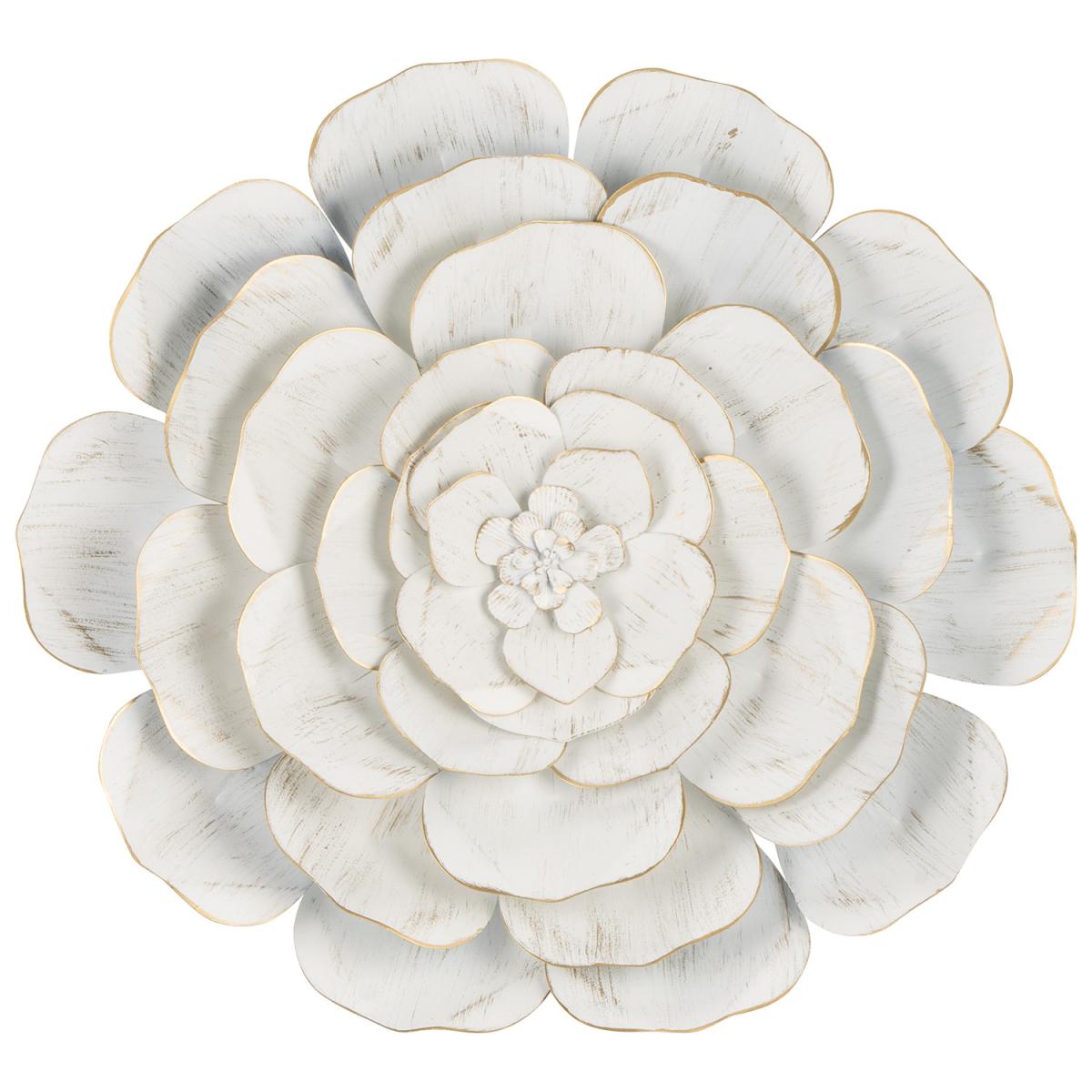 Metal Flower Wall Decor - White / Large – image 2