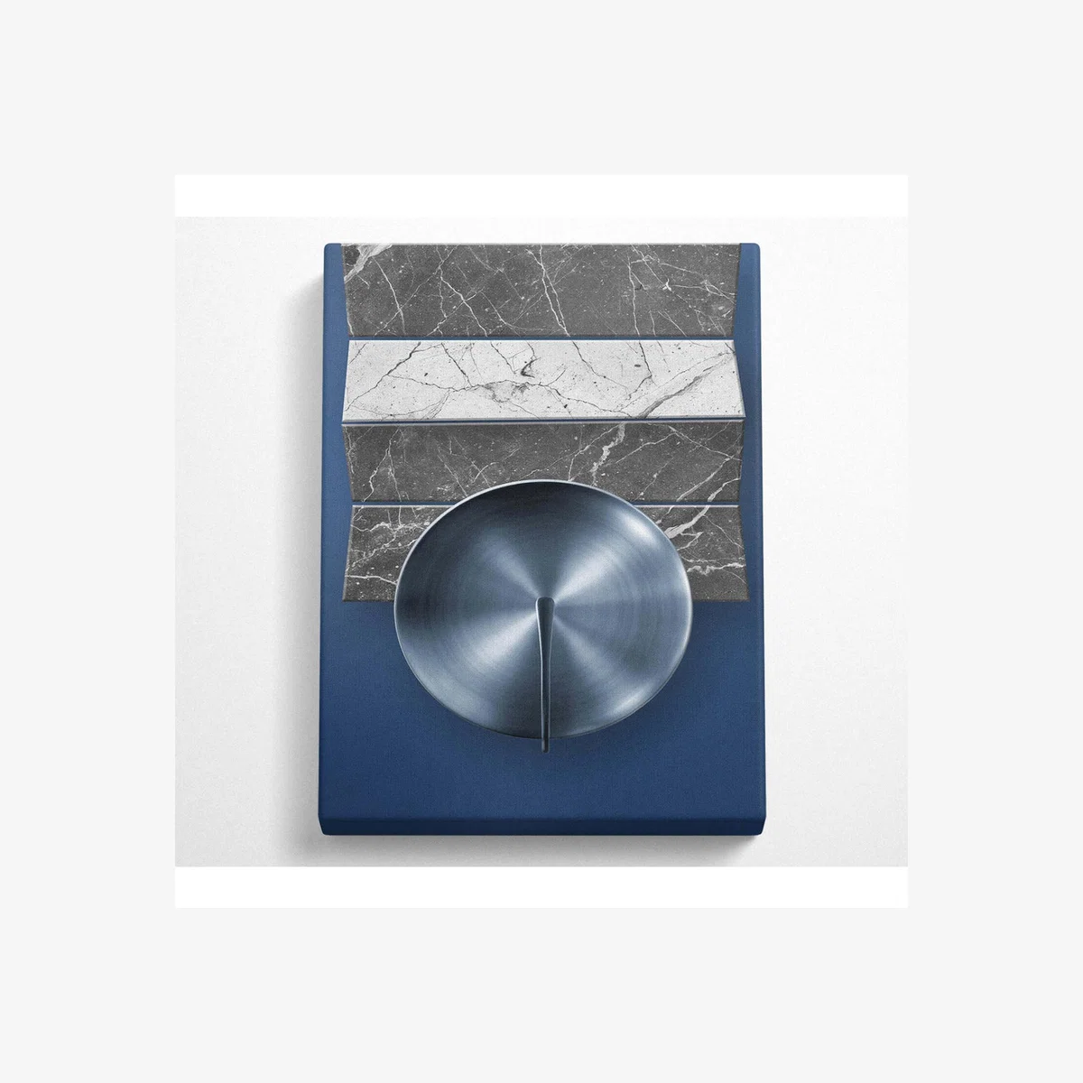 Circle Abstract Flow Canvas Print - Black / 66.04cm