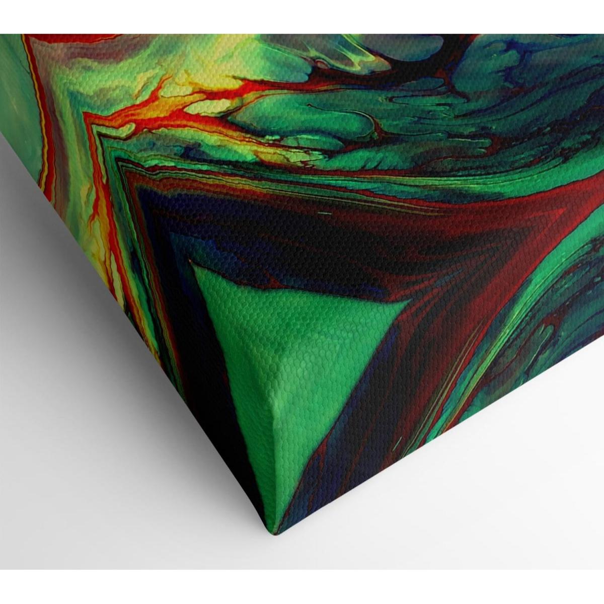 Mixed Paint Colors Canvas Print Wall Art - Yellow / 81.28cm – image 2