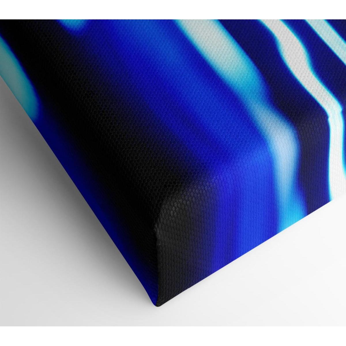 Blue Ripples Of Light Canvas Print Wall Art - Yellow / 66.04cm – image 2