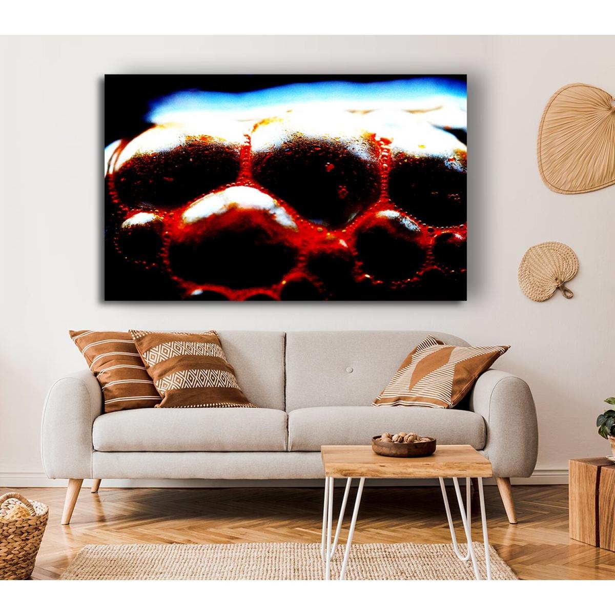 Lava Bubbles Canvas Print Wall Art - Yellow / 35.56cm – image 4