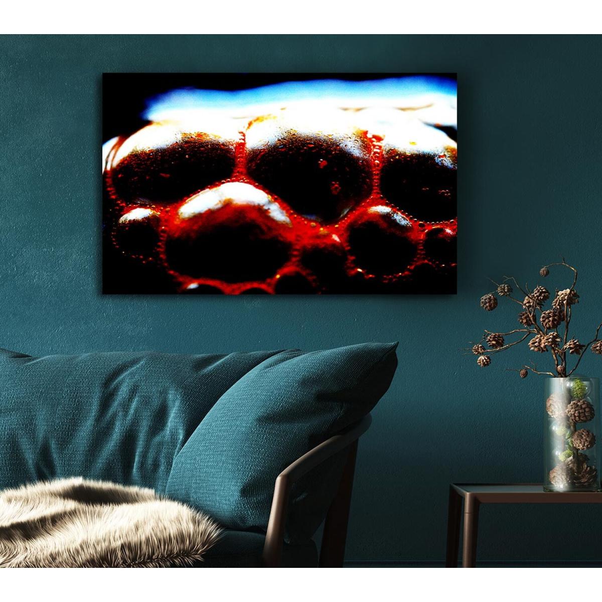 Lava Bubbles Canvas Print Wall Art - Yellow / 35.56cm – image 5