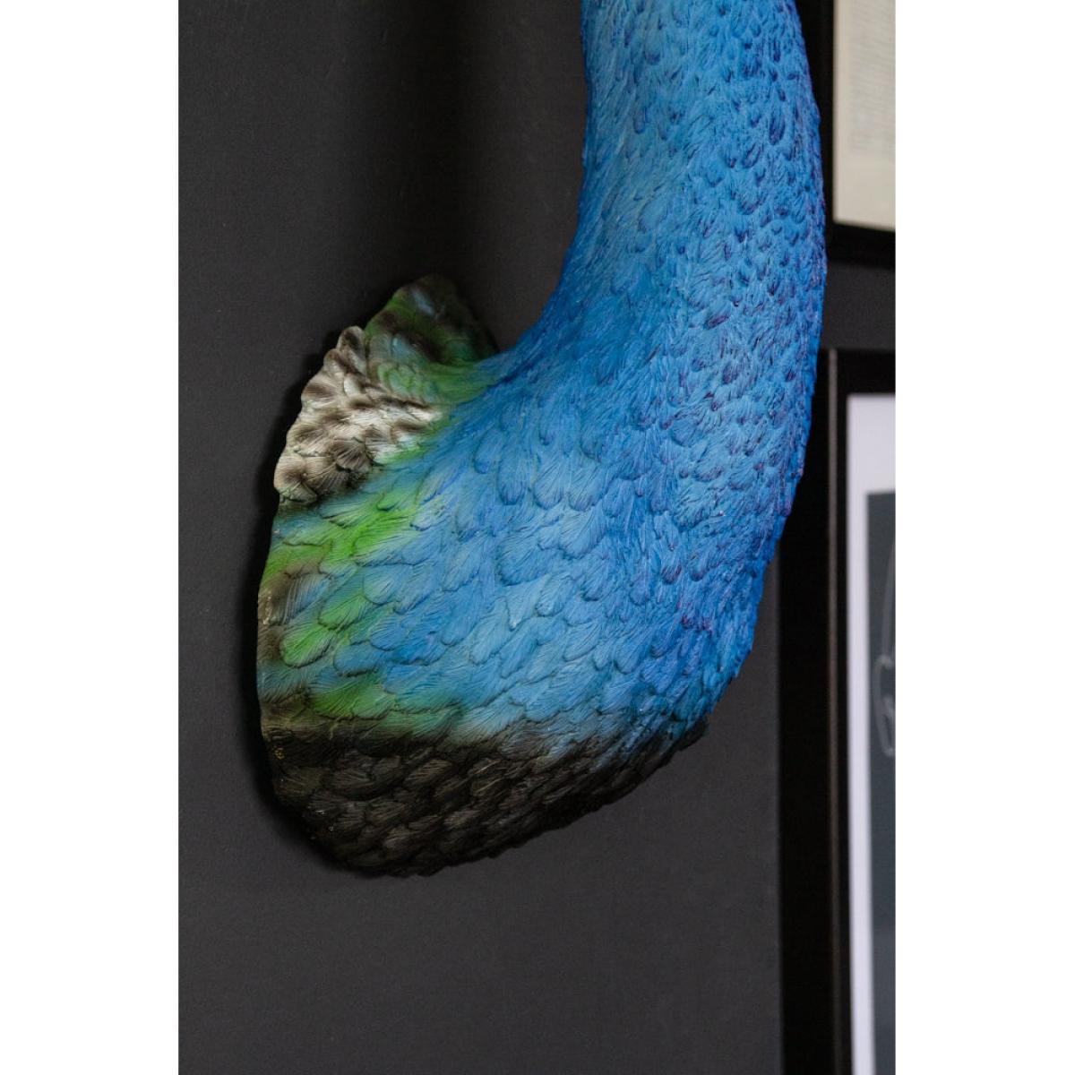 Beautiful Blue Peacock Head Wall Decoration – image 4