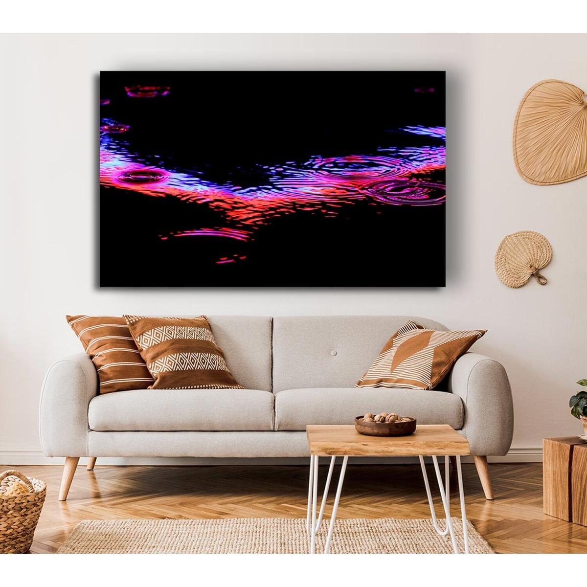 Rain Colorful Canvas Print Wall Art - Yellow / 50.8cm – image 3