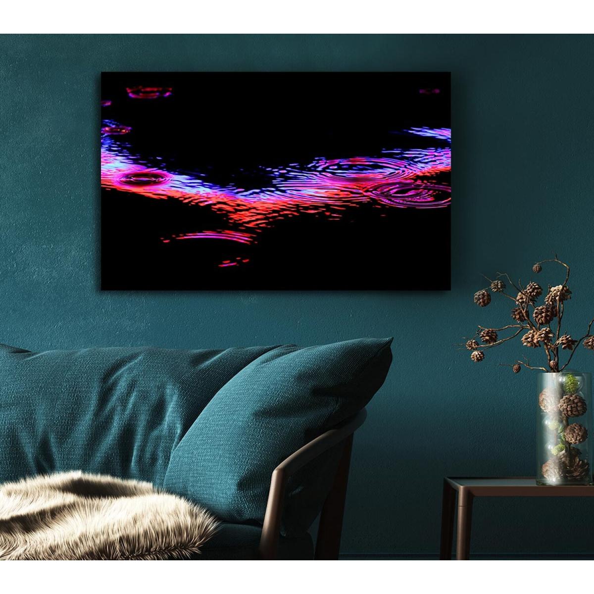 Rain Colorful Canvas Print Wall Art - Yellow / 50.8cm – image 4