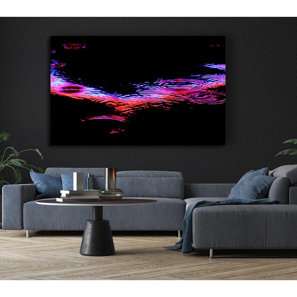 Rain Colorful Canvas Print Wall Art - Yellow / 50.8cm – image 5