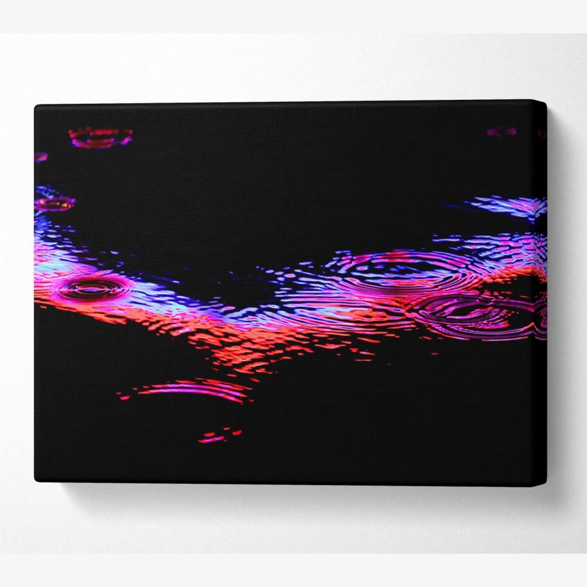 Rain Colorful Canvas Print Wall Art - Yellow / 50.8cm – image 1