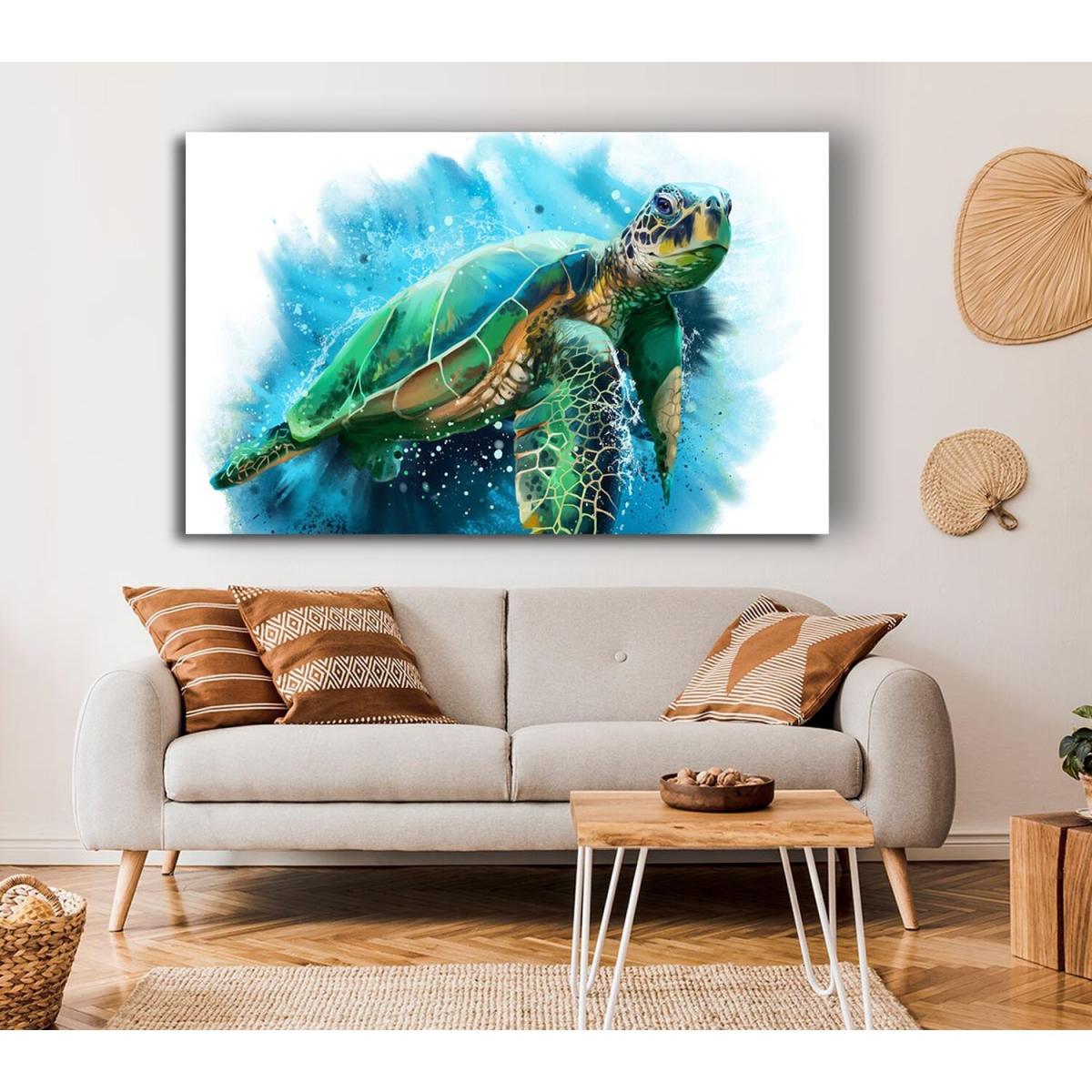 The Sea Turtle Watercolour - 66cm – image 4