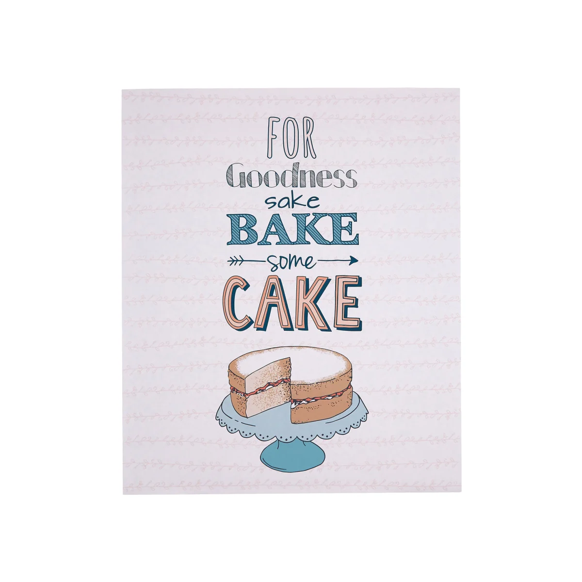 Pretty Things Bake Some Cake Wall Plaque - Assorted – image 1