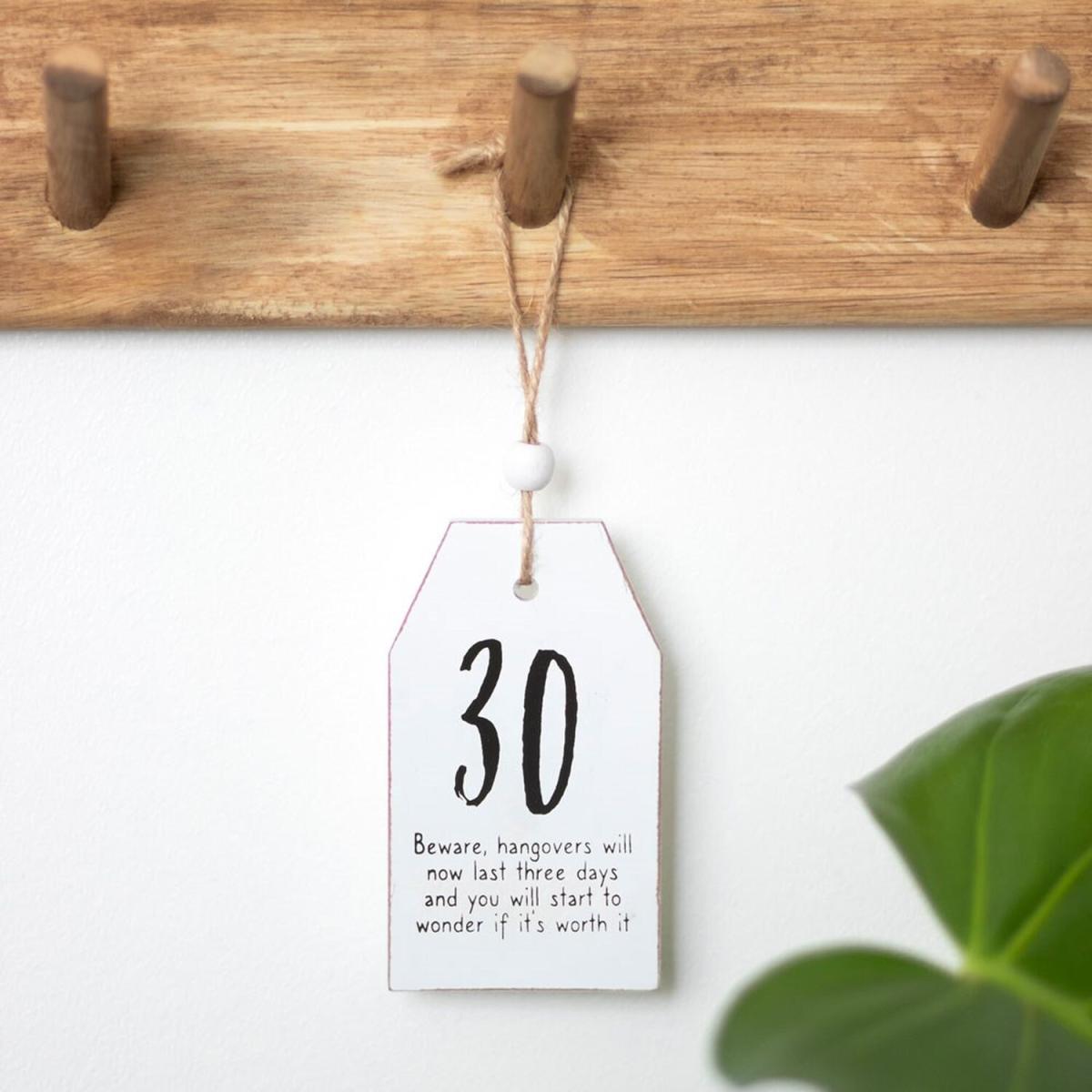 Small Hanging Tag Sentiment Sign - 70th Birthday – image 11