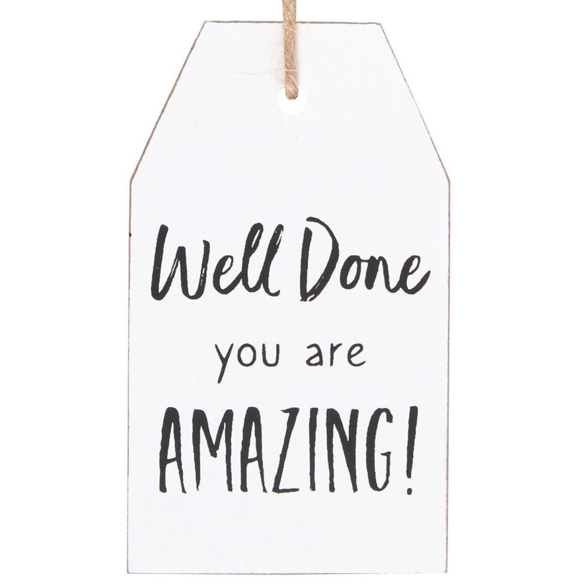 Small Hanging Tag Sentiment Sign - 70th Birthday – image 14