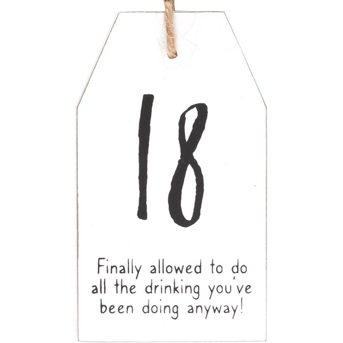 Small Hanging Tag Sentiment Sign - 70th Birthday – image 22