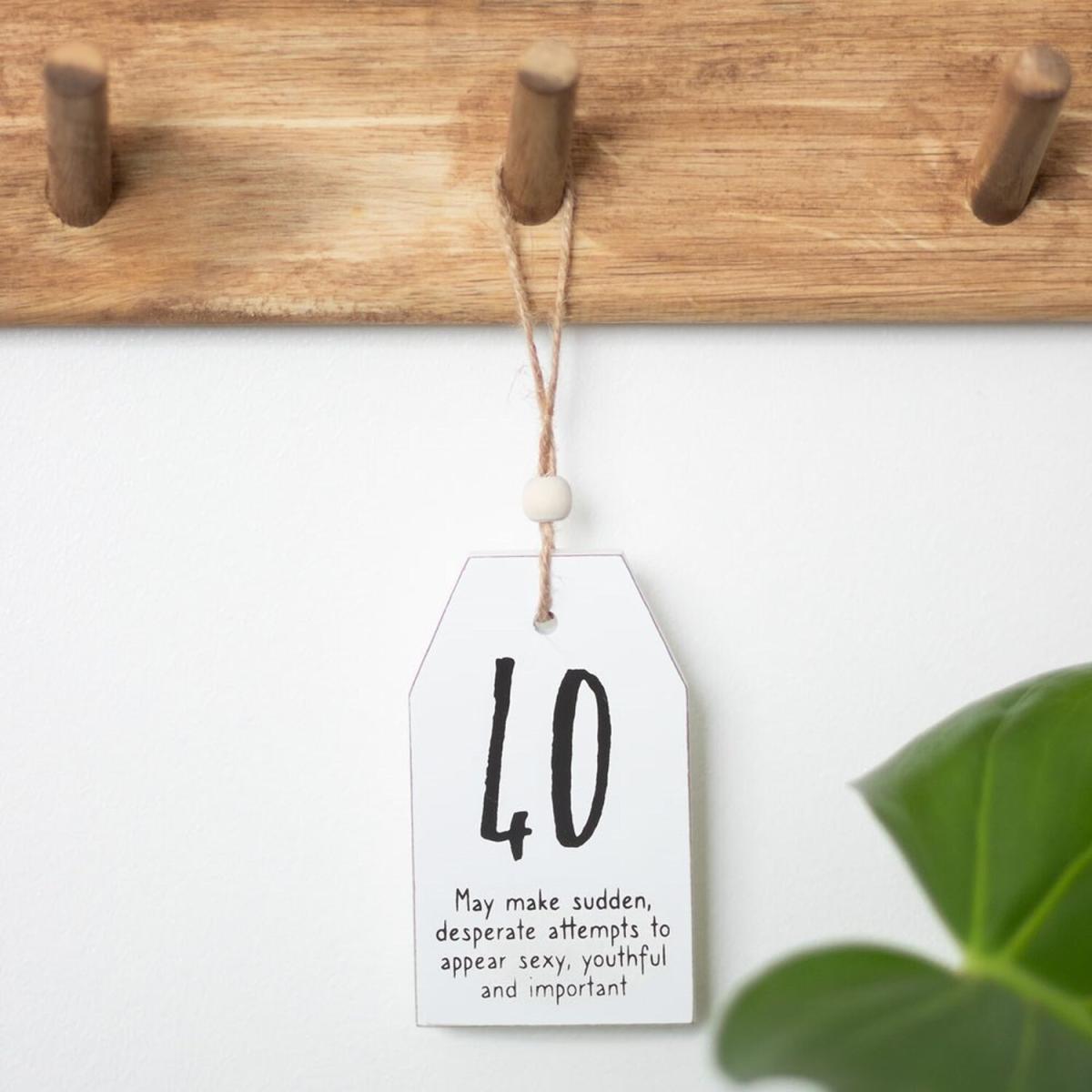 Small Hanging Tag Sentiment Sign - 70th Birthday – image 10