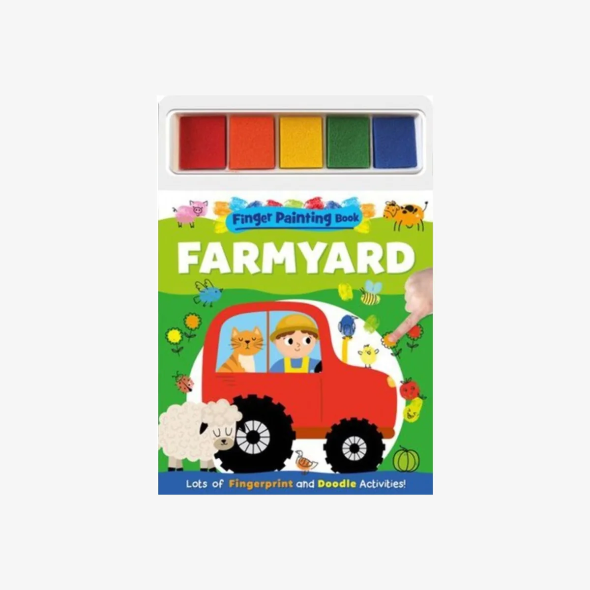 Farm Finger Painting Book Storage - White