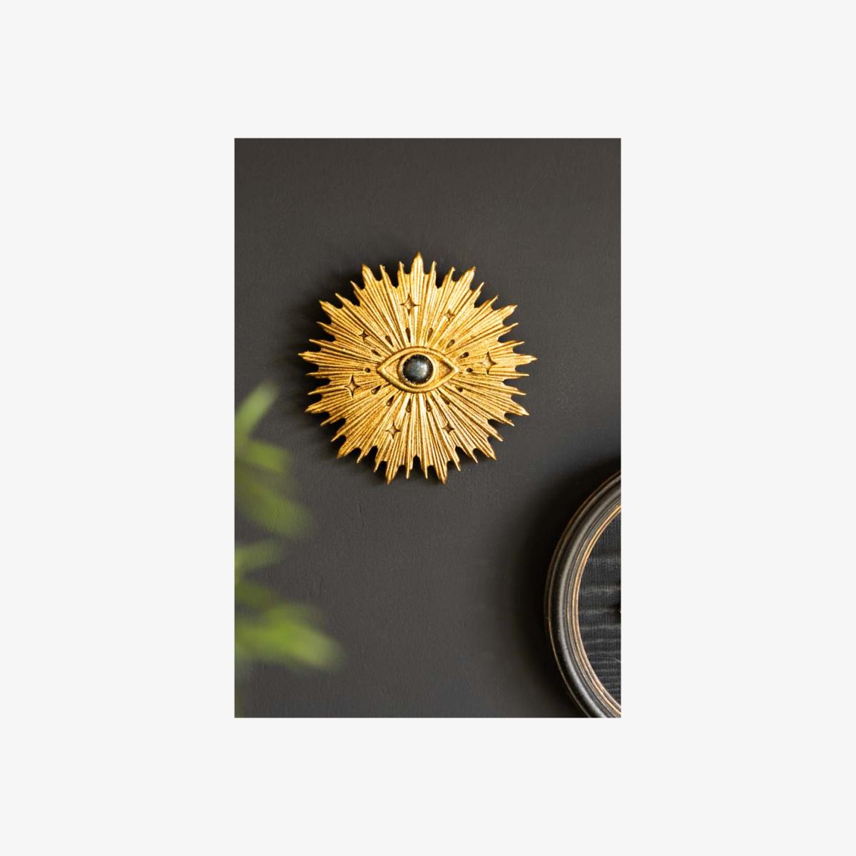 Golden Evil Eye Wall Decor – image 1