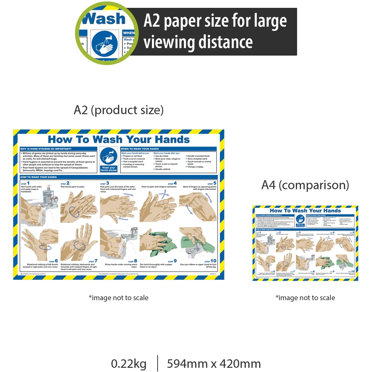 Pegdev Healthy and safety posters L - White – image 3