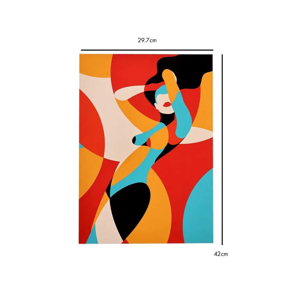 Fire By Sofia Doudine A2 Art Print With Black Wooden Frame – image 5