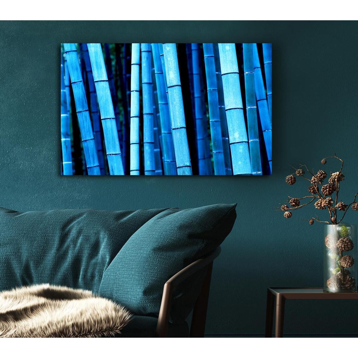 Bamboo Blues Canvas Print Wall Art - Yellow / 81.28cm – image 5