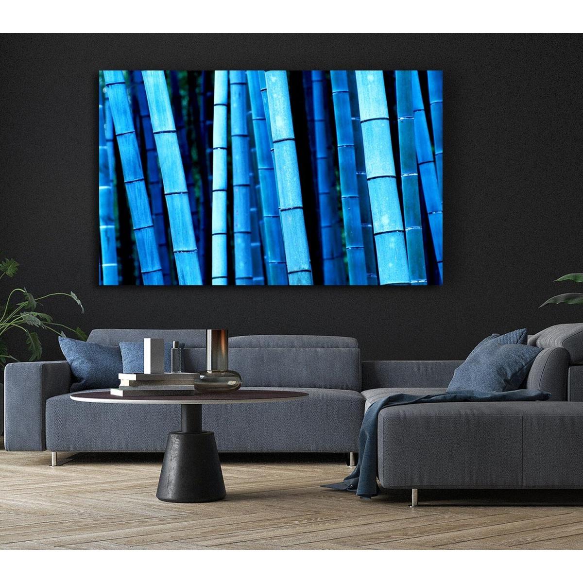 Bamboo Blues Canvas Print Wall Art - Yellow / 81.28cm – image 6